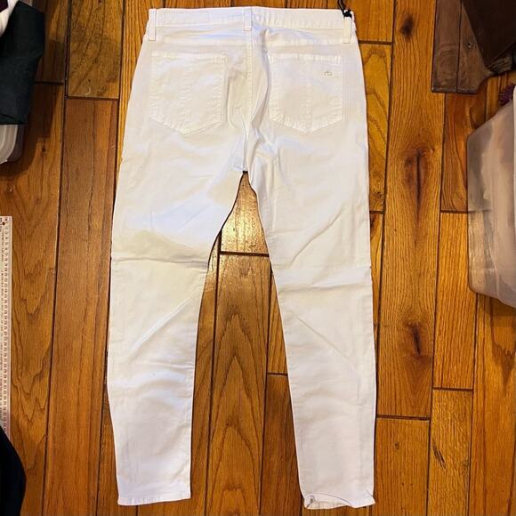 Rag & Bone Jeans Womens Size 30 Crop Bright White Denim RBW Quiet Lux Y2k - Picture 3 of 6